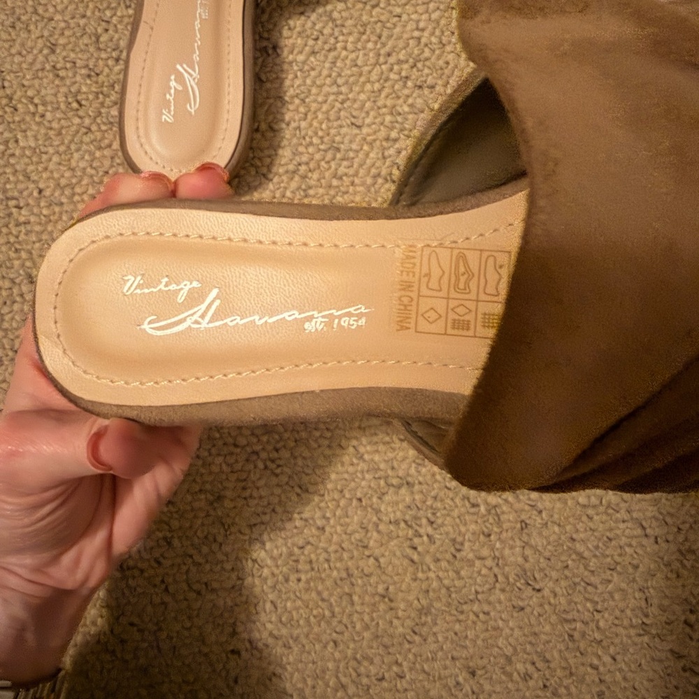 Vintage Havana knot mules - Picture 2 of 3